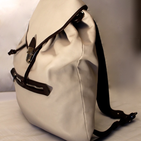 Salvatore Ferragamo Women\'s White Leather Backpack main image 9